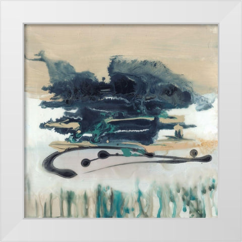 At Home I White Modern Wood Framed Art Print by Maleki, Ferdos