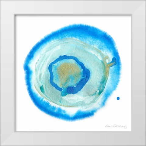 Nebulae I White Modern Wood Framed Art Print by Ludwig, Alicia