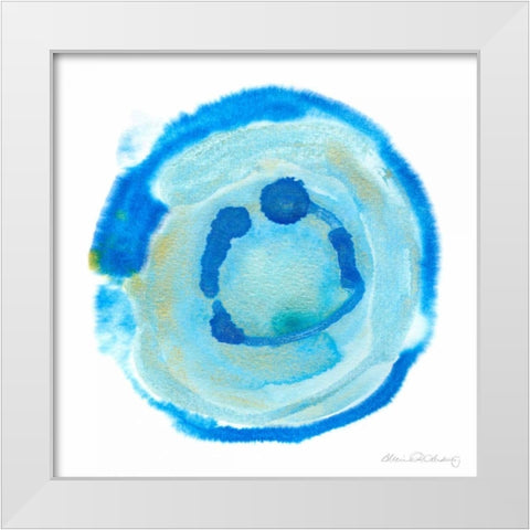 Nebulae III White Modern Wood Framed Art Print by Ludwig, Alicia