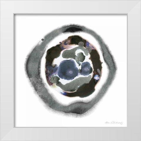 Meteorite II White Modern Wood Framed Art Print by Ludwig, Alicia