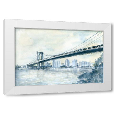 City Bridge II White Modern Wood Framed Art Print by Meagher, Megan