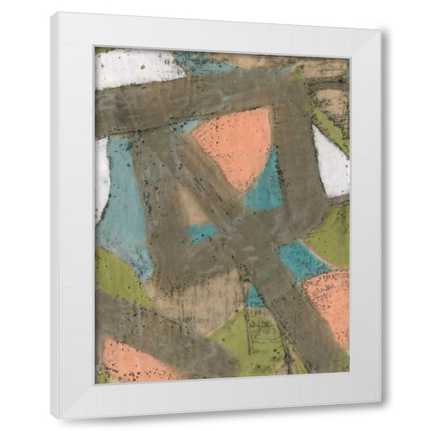 Bold Pastels I White Modern Wood Framed Art Print by Goldberger, Jennifer