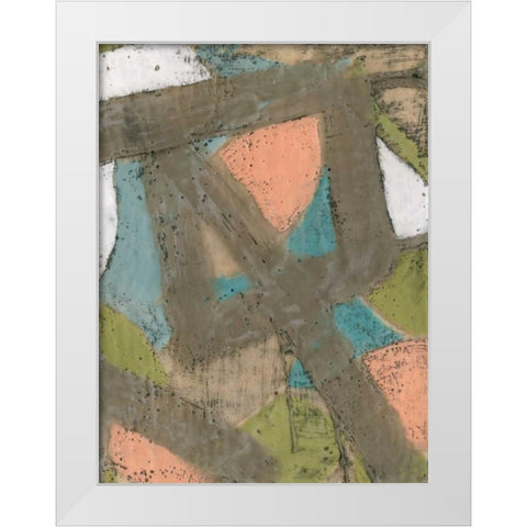 Bold Pastels I White Modern Wood Framed Art Print by Goldberger, Jennifer