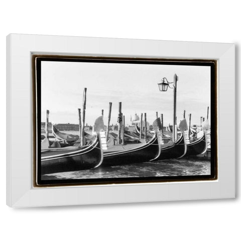 Glimpses Grand Canal Venice I White Modern Wood Framed Art Print by DeNardo, Laura