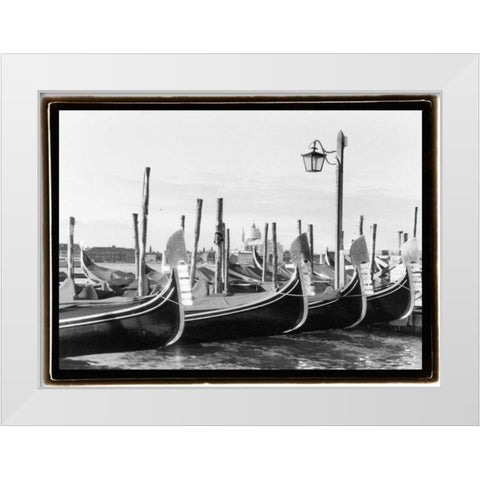 Glimpses Grand Canal Venice I White Modern Wood Framed Art Print by DeNardo, Laura