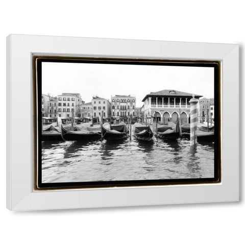 Glimpses-Grand Canal Venice II White Modern Wood Framed Art Print by DeNardo, Laura