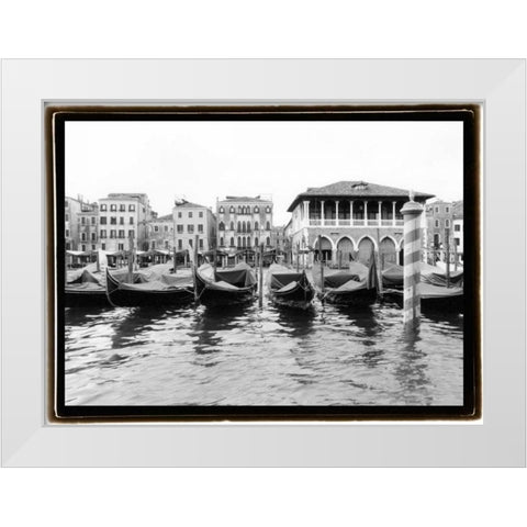 Glimpses-Grand Canal Venice II White Modern Wood Framed Art Print by DeNardo, Laura
