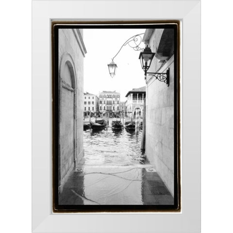 Glimpses-Grand Canal Venice III White Modern Wood Framed Art Print by DeNardo, Laura