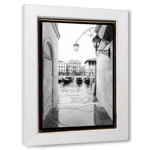 Glimpses Grand Canal Venice III White Modern Wood Framed Art Print by DeNardo, Laura