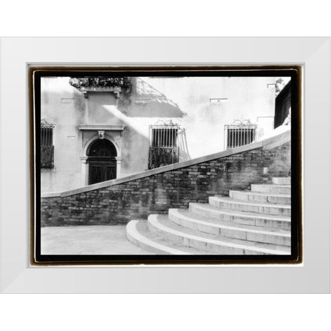 Hidden Passages Venice III White Modern Wood Framed Art Print by DeNardo, Laura