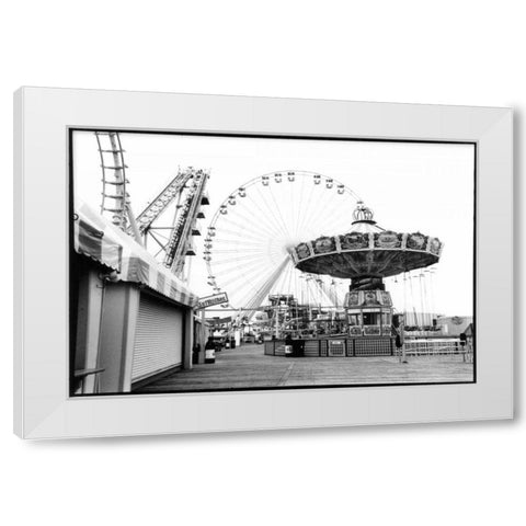 For Your Amusement I White Modern Wood Framed Art Print by DeNardo, Laura