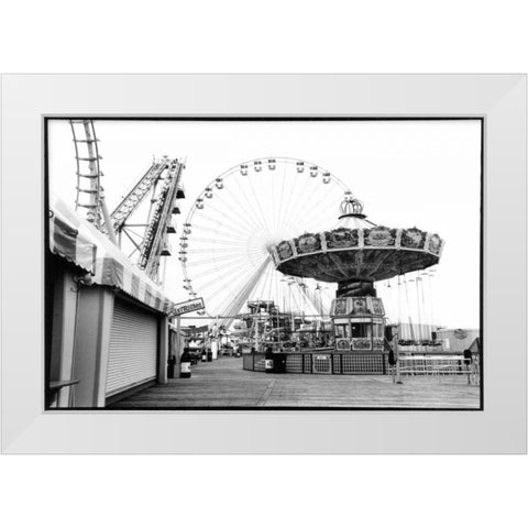 For Your Amusement I White Modern Wood Framed Art Print by DeNardo, Laura