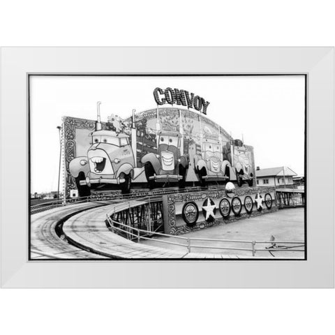 For Your Amusement II White Modern Wood Framed Art Print by DeNardo, Laura