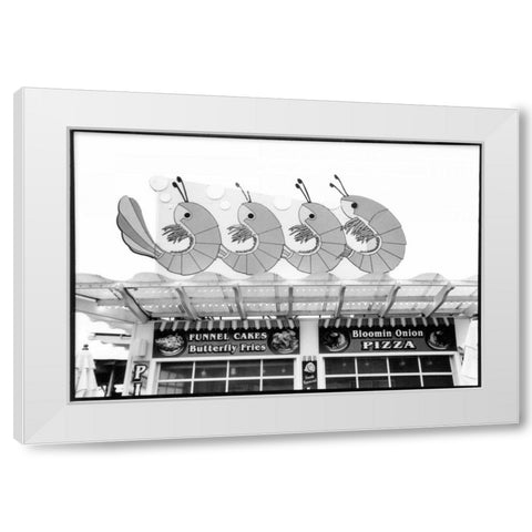 For Your Amusement III White Modern Wood Framed Art Print by DeNardo, Laura
