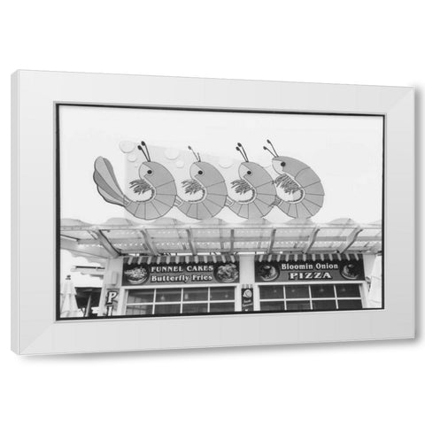 For Your Amusement III White Modern Wood Framed Art Print by DeNardo, Laura
