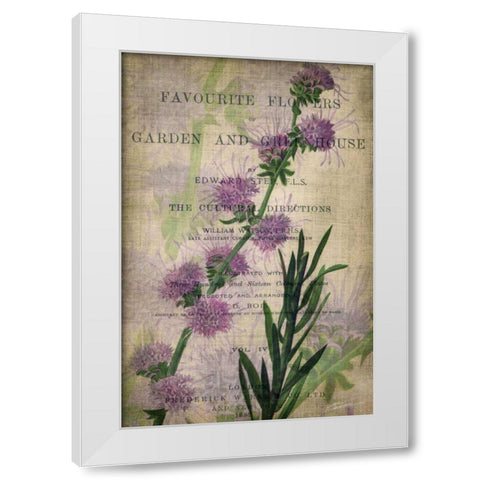 Favorite Flowers I White Modern Wood Framed Art Print by Butler, John