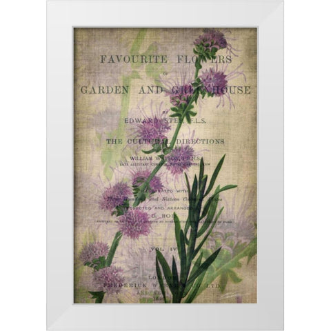 Favorite Flowers I White Modern Wood Framed Art Print by Butler, John