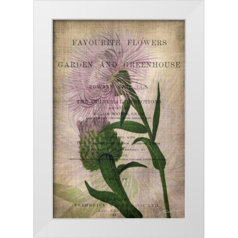 Favorite Flowers II White Modern Wood Framed Art Print by Butler, John