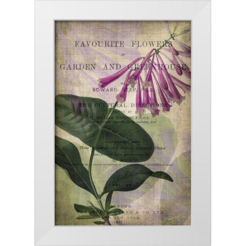 Favorite Flowers III White Modern Wood Framed Art Print by Butler, John
