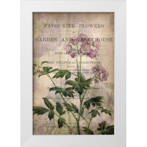 Favorite Flowers IV White Modern Wood Framed Art Print by Butler, John