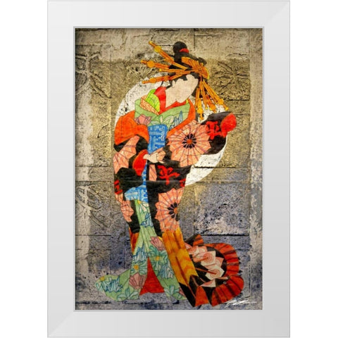 Entertainer I White Modern Wood Framed Art Print by Butler, John