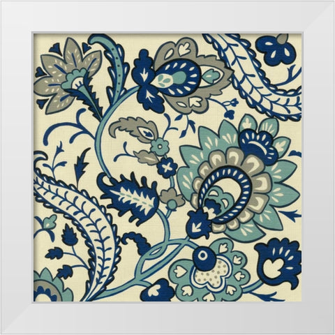 Cornelia Chintz I White Modern Wood Framed Art Print by Zarris, Chariklia