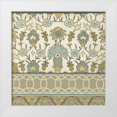 Moroccan Serenade I White Modern Wood Framed Art Print by Vess, June Erica