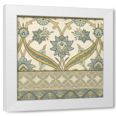 Moroccan Serenade III White Modern Wood Framed Art Print by Vess, June Erica