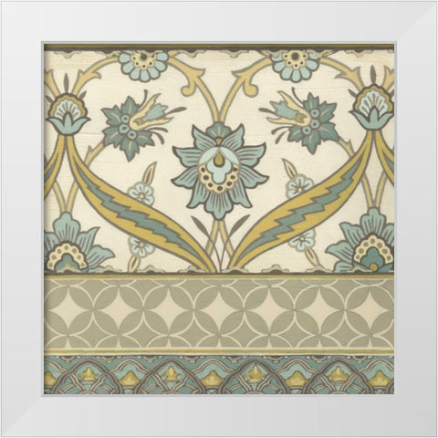 Moroccan Serenade III White Modern Wood Framed Art Print by Vess, June Erica