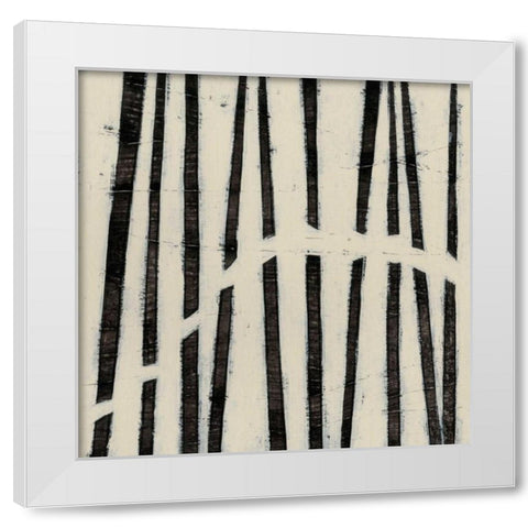 Hieroglyph I White Modern Wood Framed Art Print by Vess, June Erica