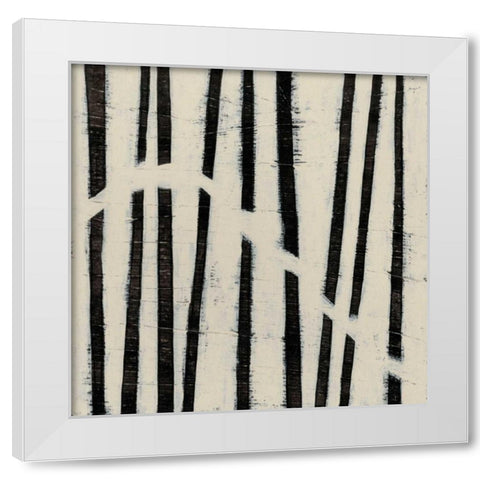 Hieroglyph VI White Modern Wood Framed Art Print by Vess, June Erica