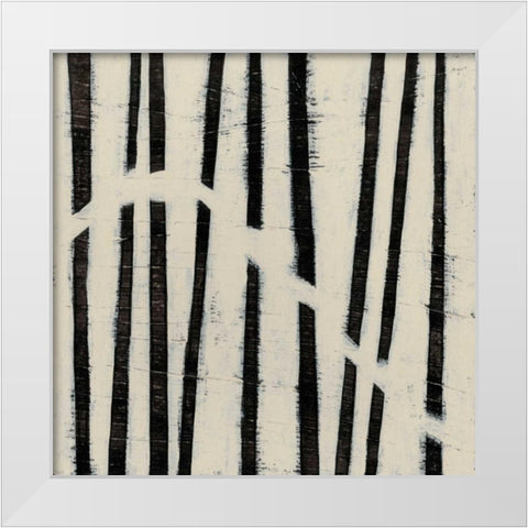 Hieroglyph VI White Modern Wood Framed Art Print by Vess, June Erica