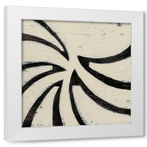 Hieroglyph XV White Modern Wood Framed Art Print by Vess, June Erica