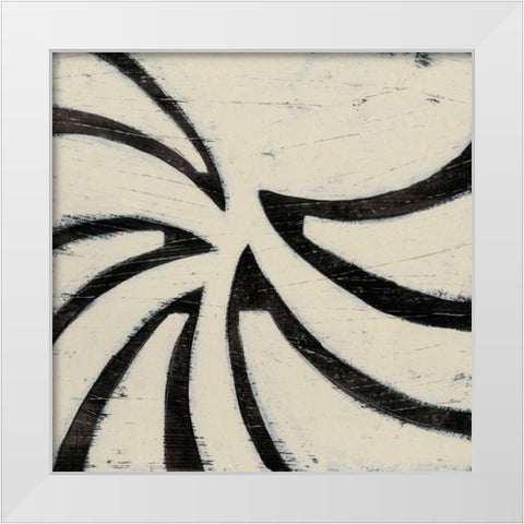 Hieroglyph XV White Modern Wood Framed Art Print by Vess, June Erica