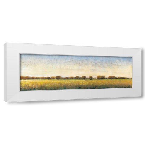 Flowering Meadow I White Modern Wood Framed Art Print by OToole, Tim