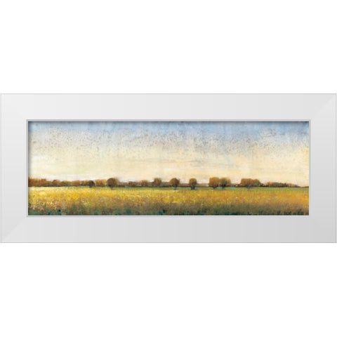 Flowering Meadow I White Modern Wood Framed Art Print by OToole, Tim