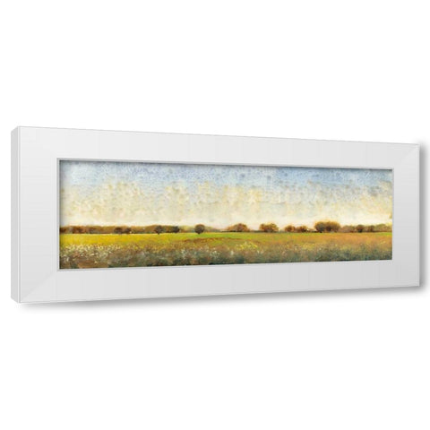 Flowering Meadow II White Modern Wood Framed Art Print by OToole, Tim