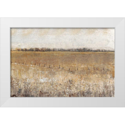 Fenced In I White Modern Wood Framed Art Print by OToole, Tim