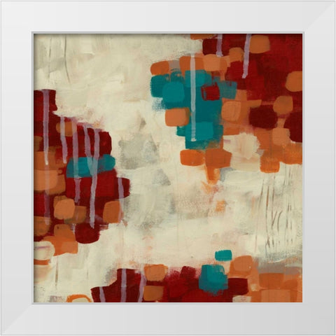 Interject II White Modern Wood Framed Art Print by Vess, June Erica