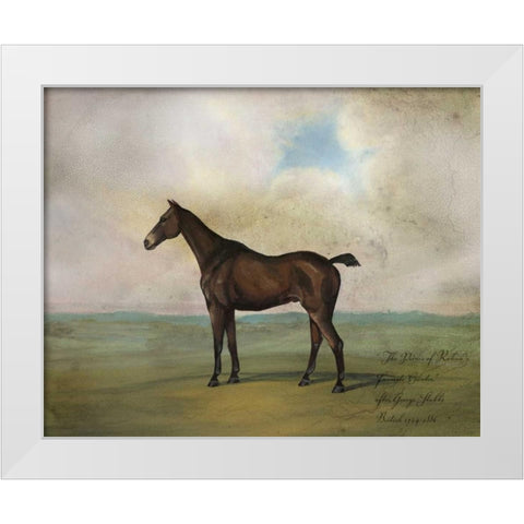 The Prince Rohans Favorite Hunter White Modern Wood Framed Art Print by McCavitt, Naomi