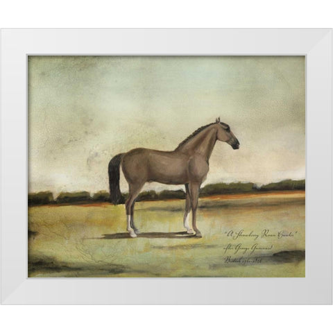 A Strawberry Roan Hunter White Modern Wood Framed Art Print by McCavitt, Naomi