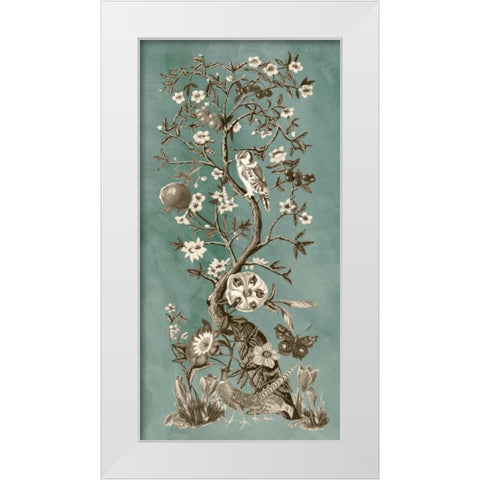 Chinoiserie Patina I White Modern Wood Framed Art Print by McCavitt, Naomi