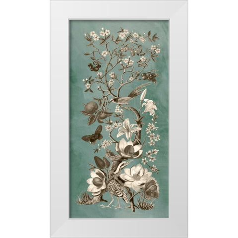 Chinoiserie Patina II White Modern Wood Framed Art Print by McCavitt, Naomi