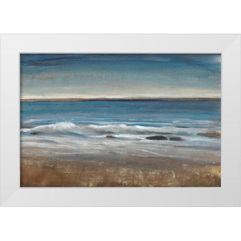 Ocean Light II White Modern Wood Framed Art Print by OToole, Tim