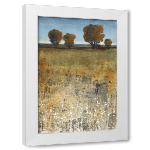 Distant Trees I White Modern Wood Framed Art Print by OToole, Tim