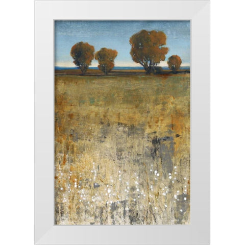Distant Trees I White Modern Wood Framed Art Print by OToole, Tim