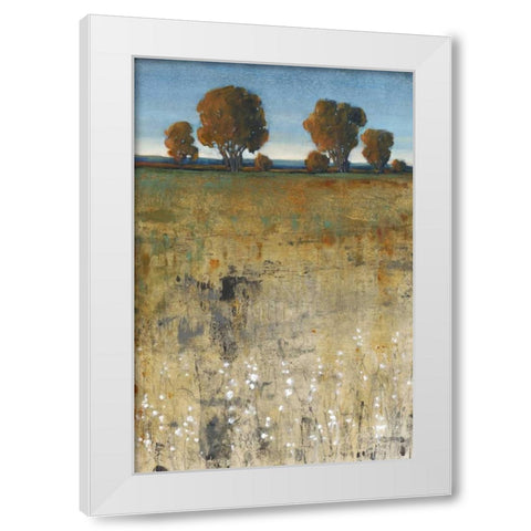 Distant Trees II White Modern Wood Framed Art Print by OToole, Tim