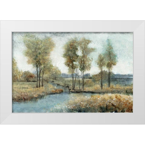 Stream Side I White Modern Wood Framed Art Print by OToole, Tim