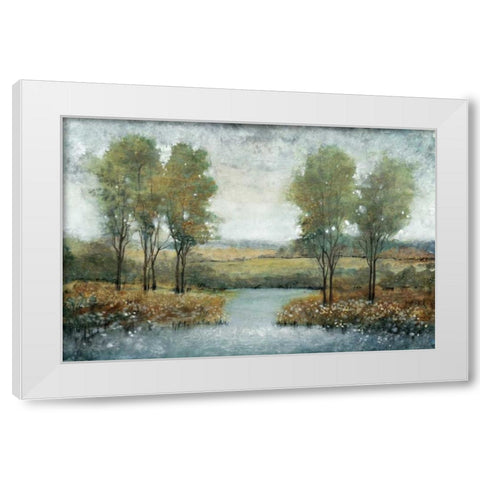 Stream Side II White Modern Wood Framed Art Print by OToole, Tim