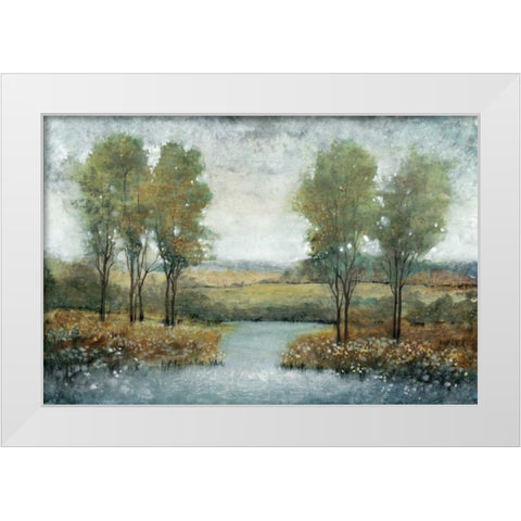 Stream Side II White Modern Wood Framed Art Print by OToole, Tim